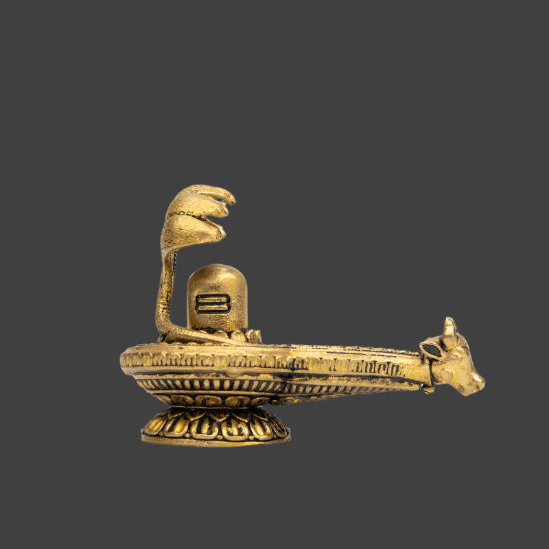 Elite Brass Shivling with Panchmukhi Naag – Powerful Shiva Symbol