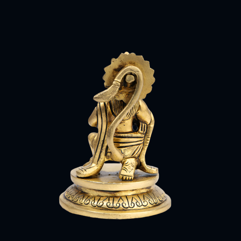 Handcrafted Brass Hanuman Ripping His Heart – Hanuman for Strength and Devotion