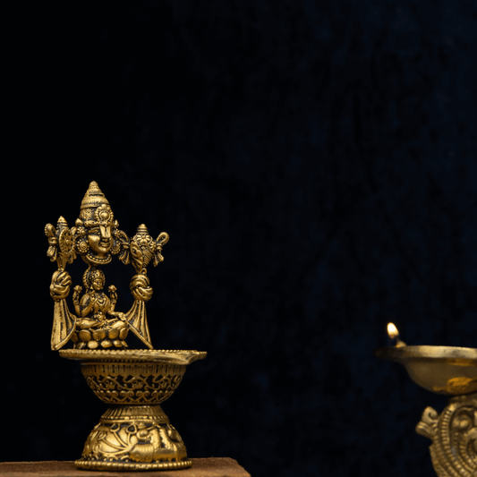Elite Brass Lakshmi Deepak – Goddess Lamp for Prosperity
