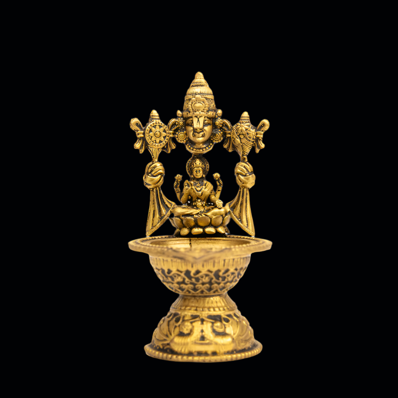 Elite Brass Lakshmi Deepak – Goddess Lamp for Prosperity
