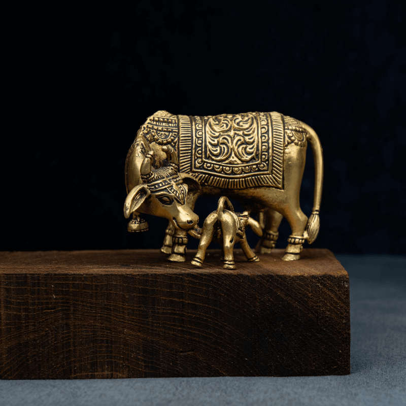 Elite Brass Kaamdhenu without Base – Symbol of Motherly Love