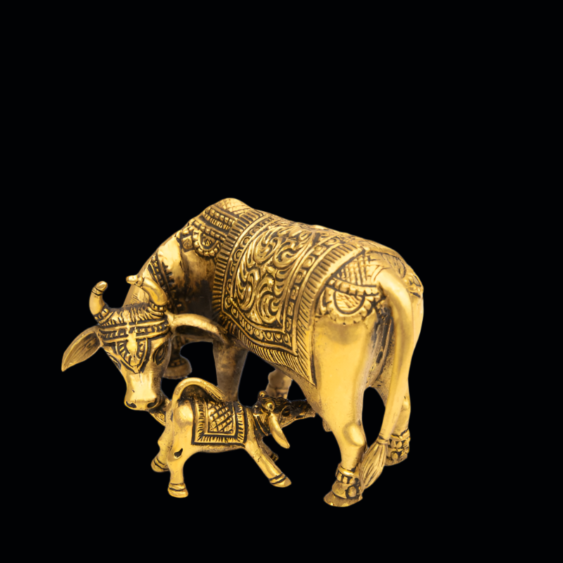 Elite Brass Kaamdhenu without Base – Symbol of Motherly Love