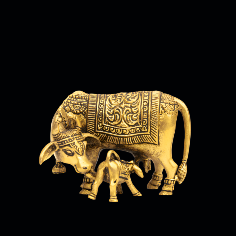 Elite Brass Kaamdhenu without Base – Symbol of Motherly Love