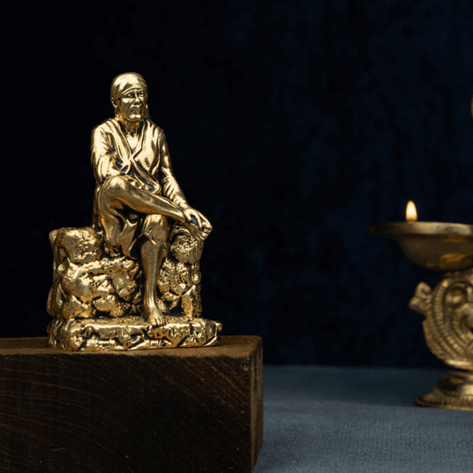 Elite Brass Sai Baba Idol – Devotional Figurine