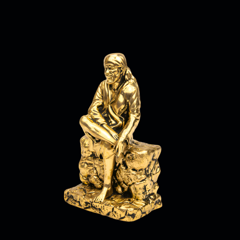 Elite Brass Sai Baba Idol – Devotional Figurine