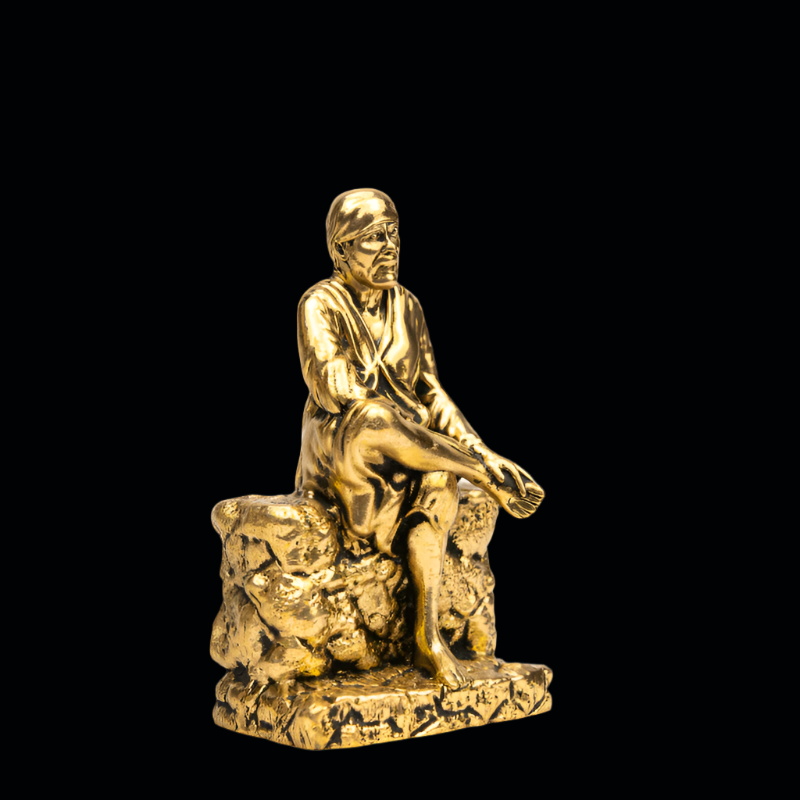 Elite Brass Sai Baba Idol – Devotional Figurine