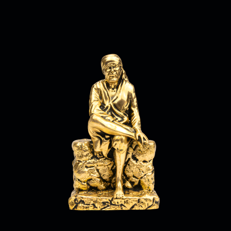 Elite Brass Sai Baba Idol – Devotional Figurine