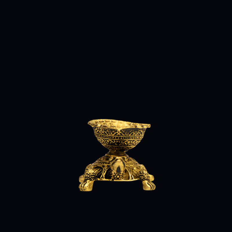 Elite Brass Kachua Deepak – Turtle Lamp for Good Fortune