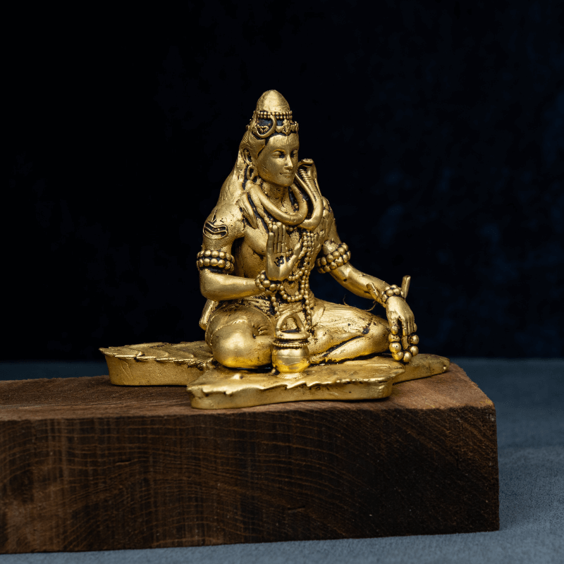 Elite Brass Shiv Samadhi (Dhyan Sitting Position) – Lord Shiva in Dhyan Meditation Posture