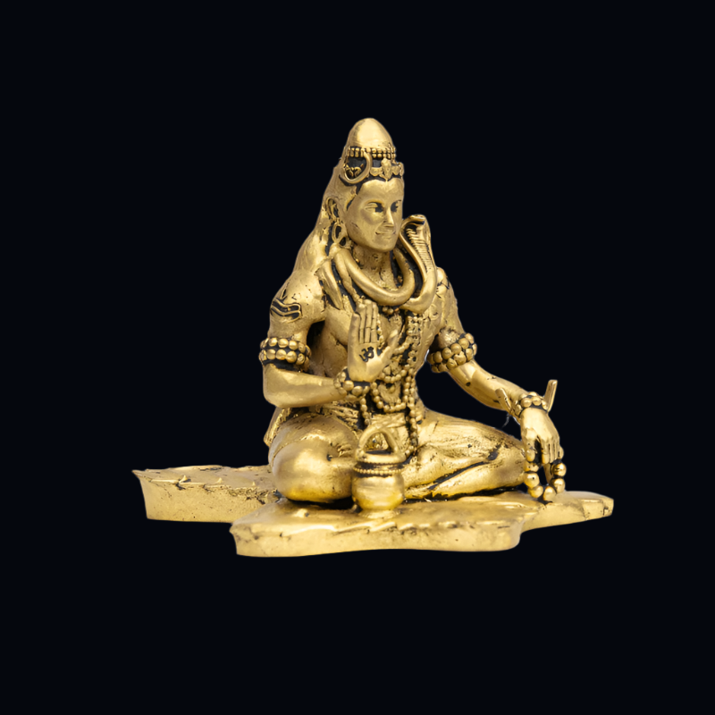 Elite Brass Shiv Samadhi (Dhyan Sitting Position) – Lord Shiva in Dhyan Meditation Posture